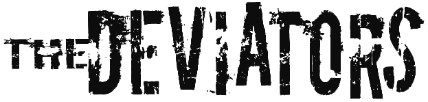 The Deviators wordmark, dark on light